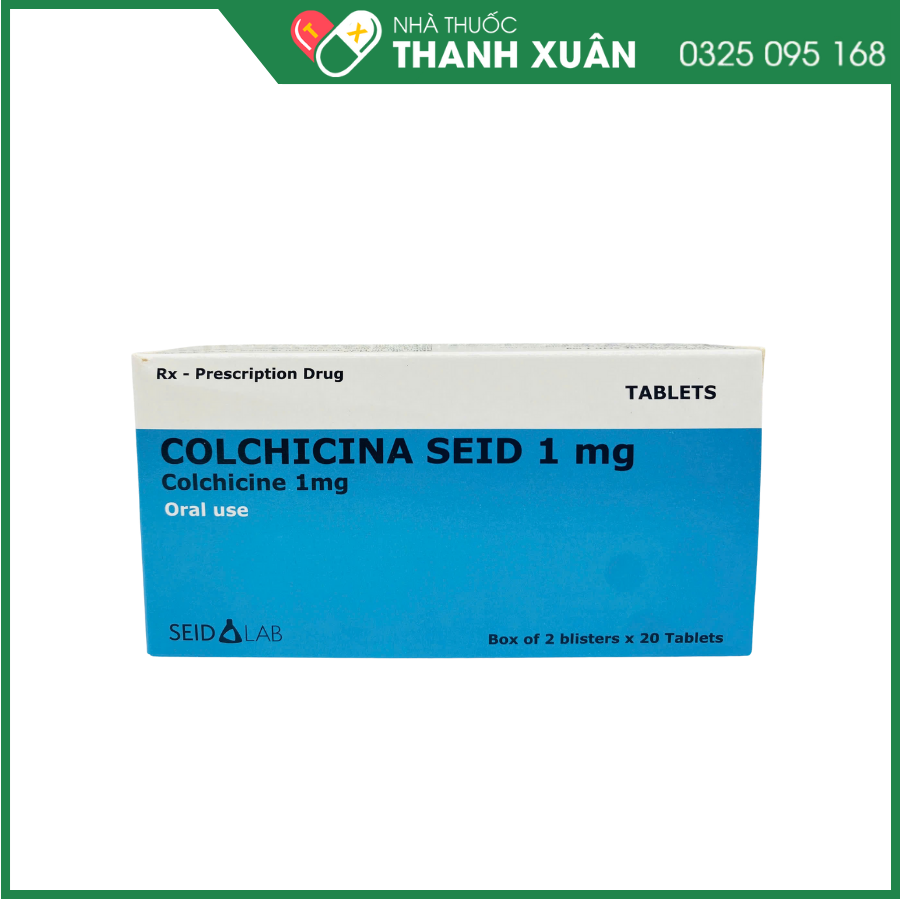Colchicina Seid 1mg phòng và trị gout